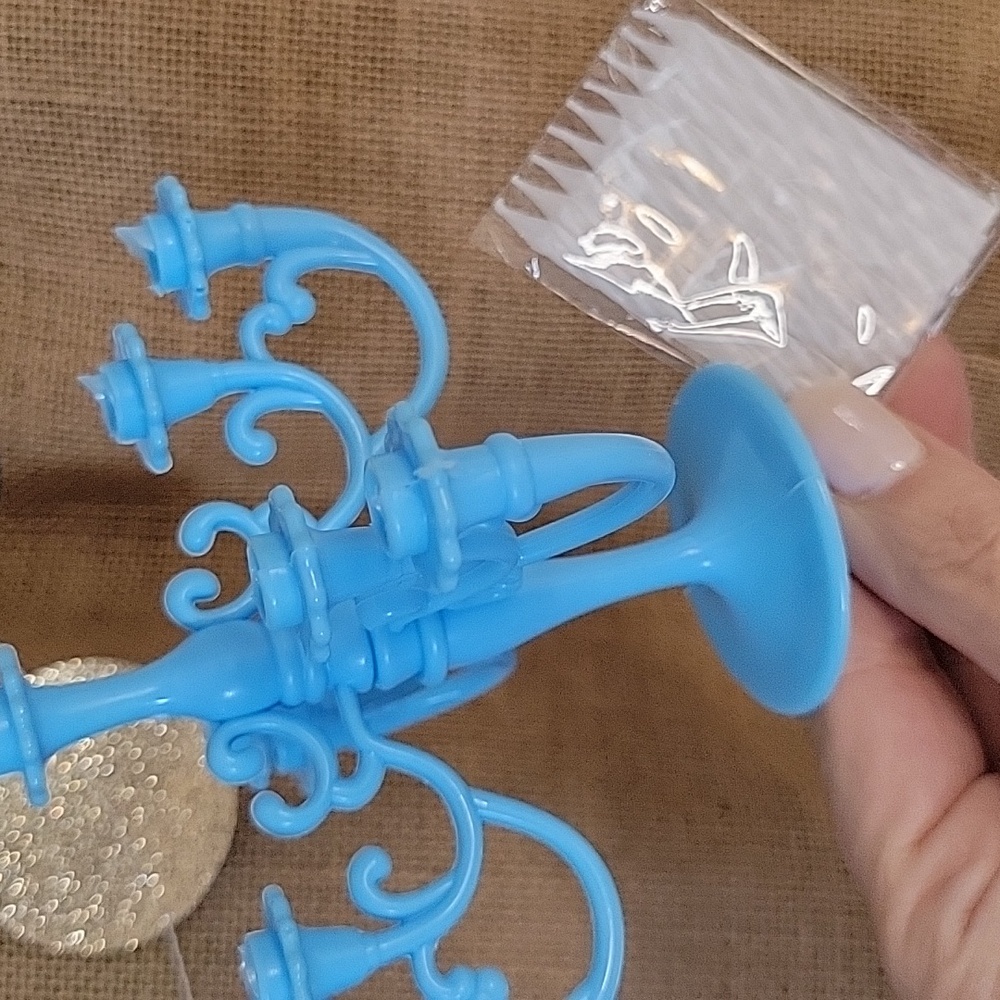 EXPANDABLE CANDLE HOLDER CAKE TOPPER, CHOICE OF COLOR - Picture 10 of 10